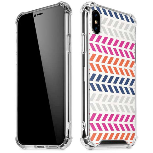 Striped Chevron iPhone XS Max Clear Case